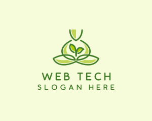 Leaf Yoga Spa logo design