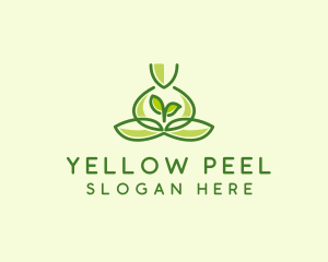 Leaf Yoga Spa logo design