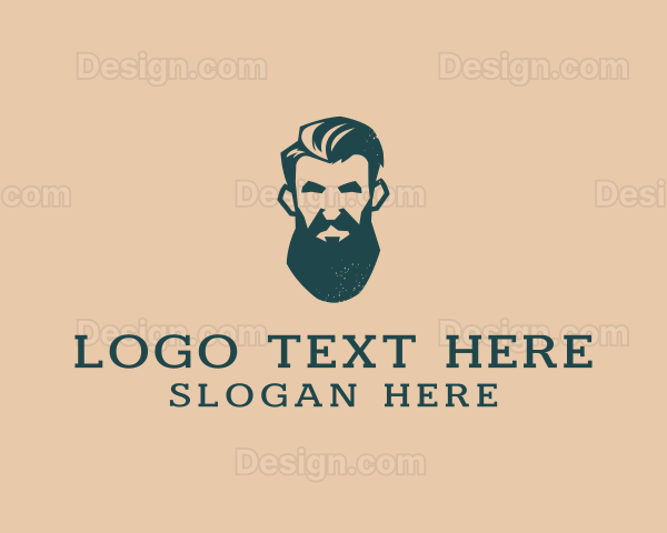 Beard Man Barber Logo