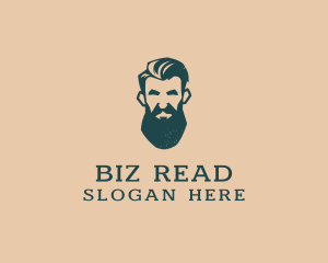 Beard Man Barber logo design