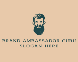 Beard Man Barber logo design