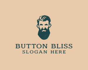 Beard Man Barber logo design