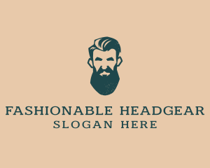 Beard Man Barber logo design