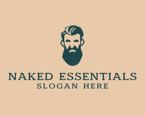 Beard Man Barber logo design