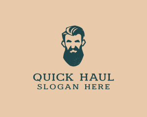 Beard Man Barber logo design