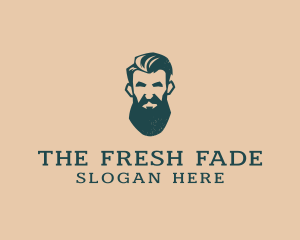 Beard Man Barber logo design