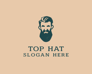 Beard Man Barber logo design