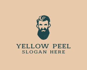 Beard Man Barber logo design