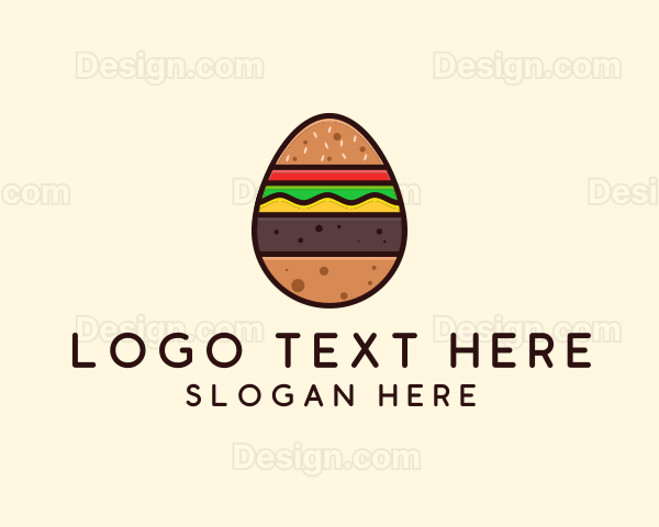 Burger Sandwich Egg Logo