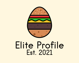 Burger Sandwich Egg logo design