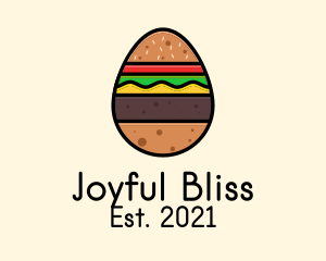 Burger Sandwich Egg logo design