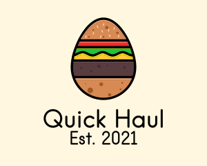 Burger Sandwich Egg logo design