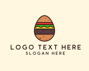 Burger Sandwich Egg Logo