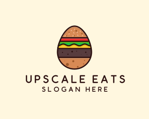 Burger Sandwich Egg logo design