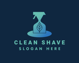 Eco Cleaning Spray Bottle logo design