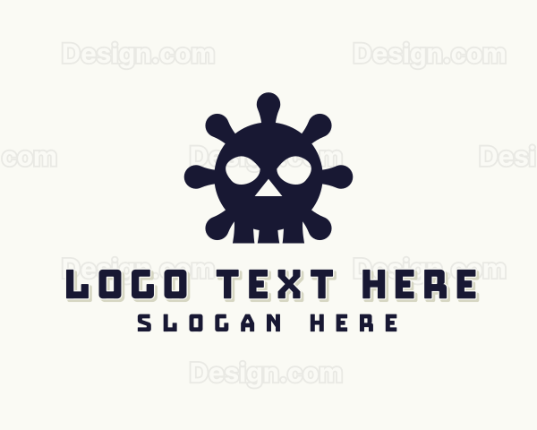 Deadly Virus Skull Logo