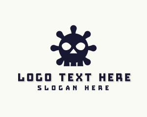 Deadly Virus Skull logo
