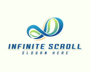 Digital Infinity Loop logo design