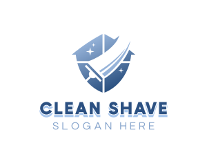 Home Cleaning Squeegee logo design