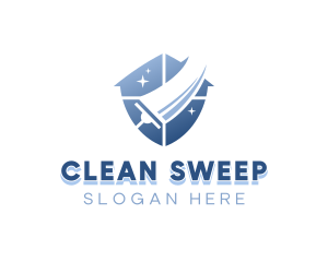 Home Cleaning Squeegee logo design