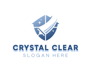 Home Cleaning Squeegee logo design