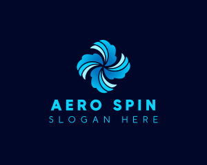 Fan Turbine HVAC logo design