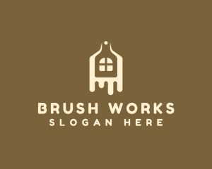 House Painting Brush  logo design