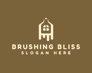 House Painting Brush  logo design