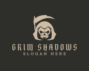 Grim Reaper Skull logo