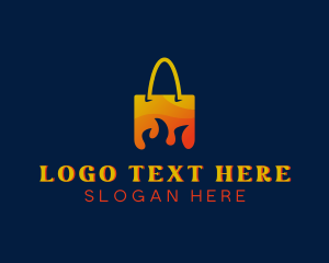 Flame Shopping Bag Logo