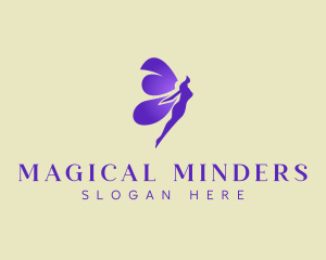 Purple Mystical Fairy logo design