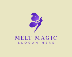 Purple Mystical Fairy logo design