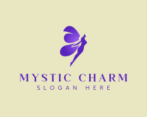 Purple Mystical Fairy logo design