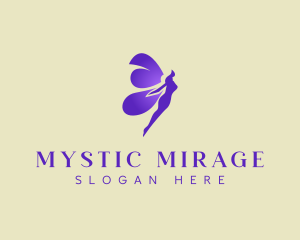 Purple Mystical Fairy logo design