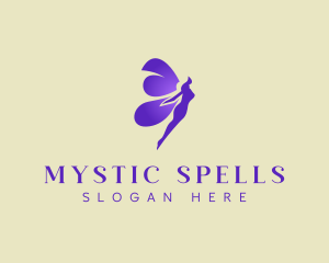 Purple Mystical Fairy logo design