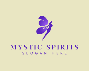 Purple Mystical Fairy logo design