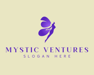 Purple Mystical Fairy logo design