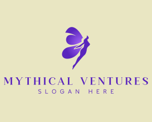 Purple Mystical Fairy logo design