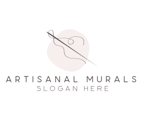 Needle Thread Sewing logo design