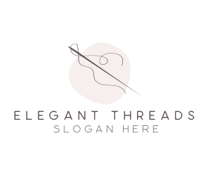 Needle Thread Sewing logo design