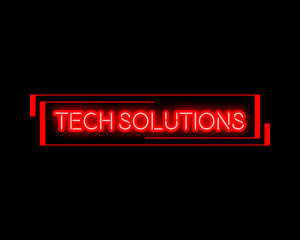 Futuristic Tech Neon logo