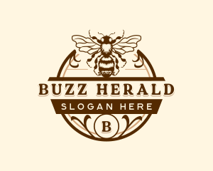 Bee Honey Apiary logo design