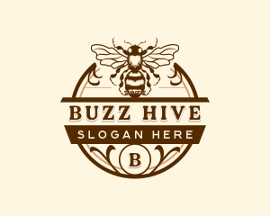 Bee Honey Apiary logo design