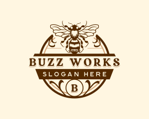 Bee Honey Apiary logo design