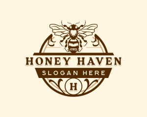 Bee Honey Apiary logo design