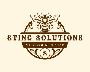 Bee Honey Apiary logo design