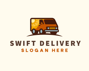 Sun Van Delivery logo design