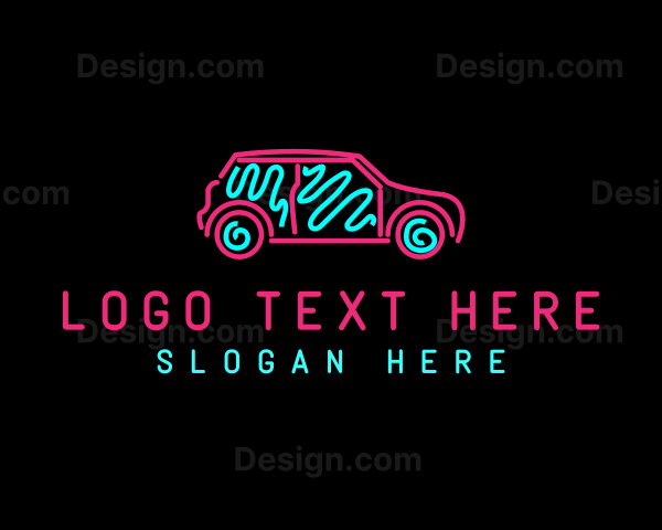 Neon Light Automobile Logo