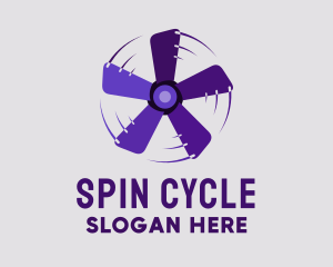 Rotating Purple Fan logo