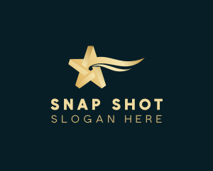 Shooting Star Feather logo design